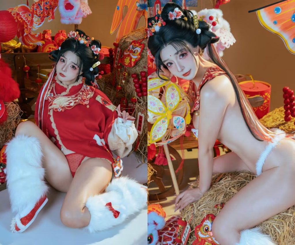 图片[1]-yuuhui玉汇-2026新春特辑 醒狮少女 [131P2V-2.11GB]-桃雾阁