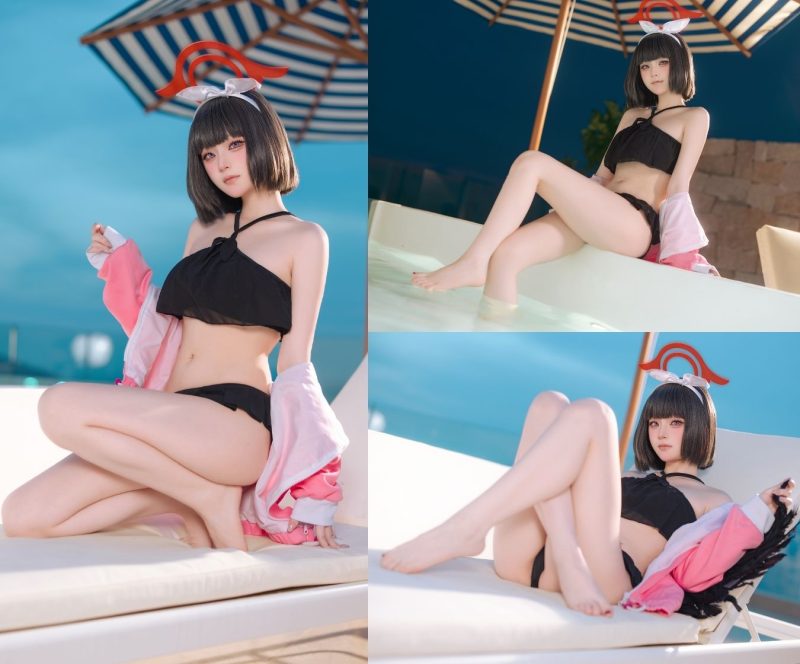 屿鱼-蔚蓝档案 真白泳装 [30P-218MB]-桃雾阁