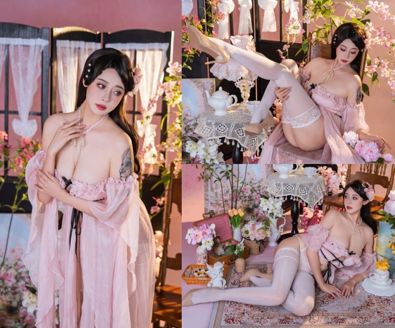 奈汐酱nice-粉红茶事 [78P-2.21GB]-桃雾阁